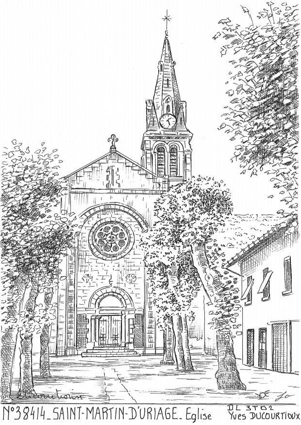 N 38414 - ST MARTIN D URIAGE - église
